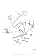 ANR6974 - Land Rover Hose-power assisted steering reservoir to pump