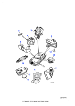 C2C35284 - Jaguar Remote ctrl sys-Transponder(Blank)