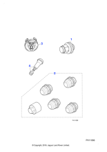 C2D12326 - Jaguar Road wheel badge