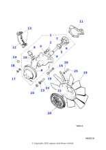 C28656 - Jaguar Water pump gasket