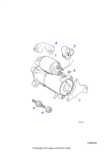 C2C1127 - Jaguar Starter motor
