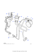 ANR2367 - Land Rover Hose assembly-suction reservoir to pump
