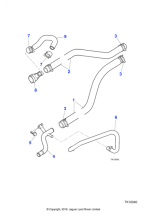 AJ87634 - Jaguar Heater feed hose