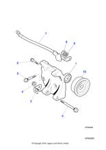 C2N1810 - Jaguar Alternator mounting bracket