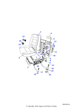 MTC9931 - Land Rover Diaphragm-rear outer front seat