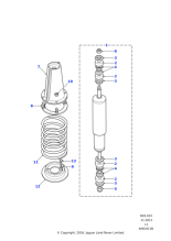 552818 - Land Rover Bush-damper mounting