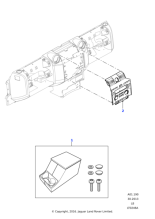 Centre Switch Panel Surround, Painted - Orkney Grey