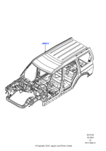 AAC780080 - Land Rover Bodyshell - Primed - Less Closures