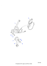 MTC8907 - Land Rover Regulator-rear door glass