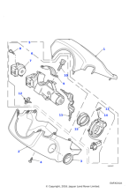 ANR5465HAU - Land Rover Cowl-upper half left hand indicator system