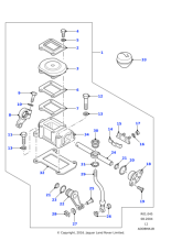 FRC6125 - Land Rover Plate-transfer box detent spring retaining