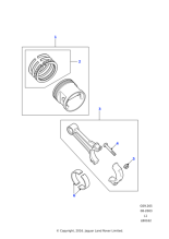 602082 - Land Rover Rod-crankshaft connecting