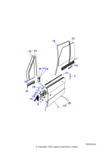 ALR6541 - Land Rover Channel-rear door glass run