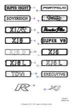 C2C10394 - Jaguar Trunk lid badge