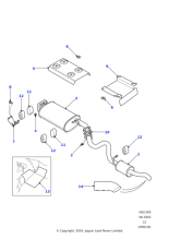 BTR4968 - Land Rover Pad-insulation-front tunnel