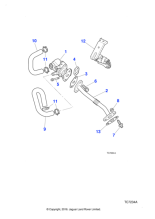 AJ86857 - Jaguar Exhaust gas recirculation pipe