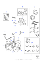LR032954 - Land Rover Set-pad rear brake system