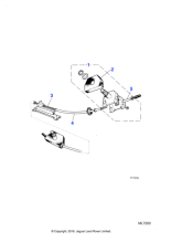 AAU1498 - Jaguar Wiper motor rack