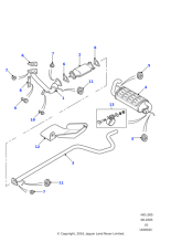 1096830 - Land Rover Clamp - Muffler Pipe To Branch