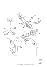 ALR8638SW - Land Rover Lock assembly-fuel filler cap