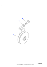 614718 - Land Rover Pulley-tensioner ancillary drive