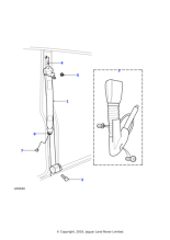 AWR3353 - Land Rover Buckle-front seat belt