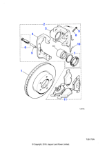 C2A1541 - Jaguar Brake pad kit