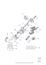 543767 - Land Rover Hose-fuel filler pipe breather