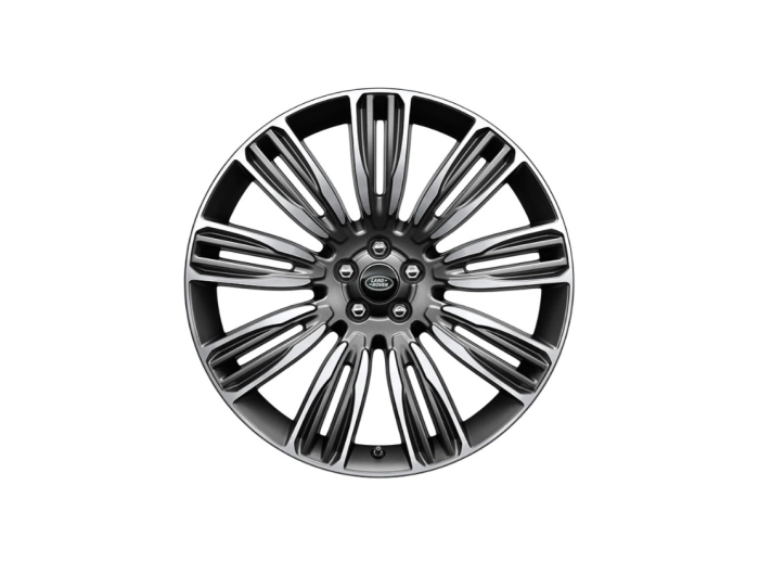 Alloy Wheel - 22" Style 9007, 9 split-spoke, Diamond Turned finish