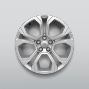 Alloy Wheel - 18" Style 5074, 5 split-spoke, Gloss Sparkle Silver