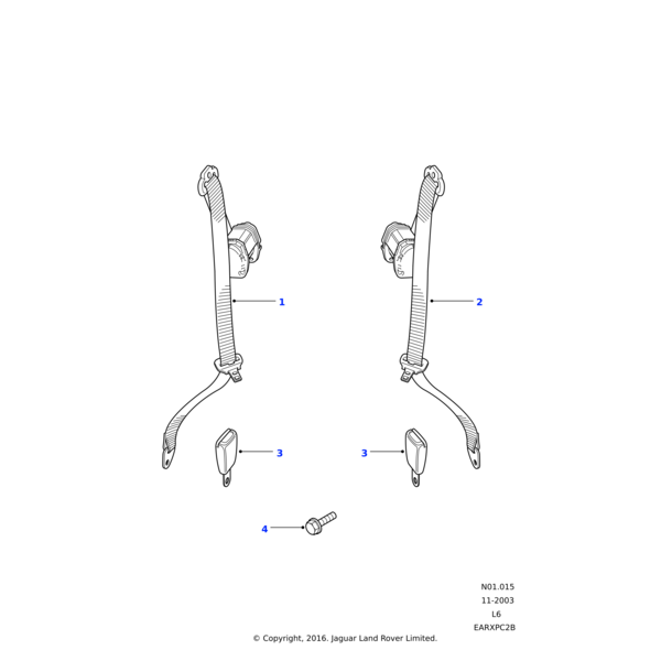 AWR1644LNF - Land Rover Buckle