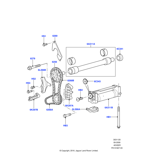 1025098 - Land Rover Belt/Chain - Timing