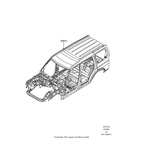 AAC780060 - Land Rover Bodyshell - Primed - Less Closures