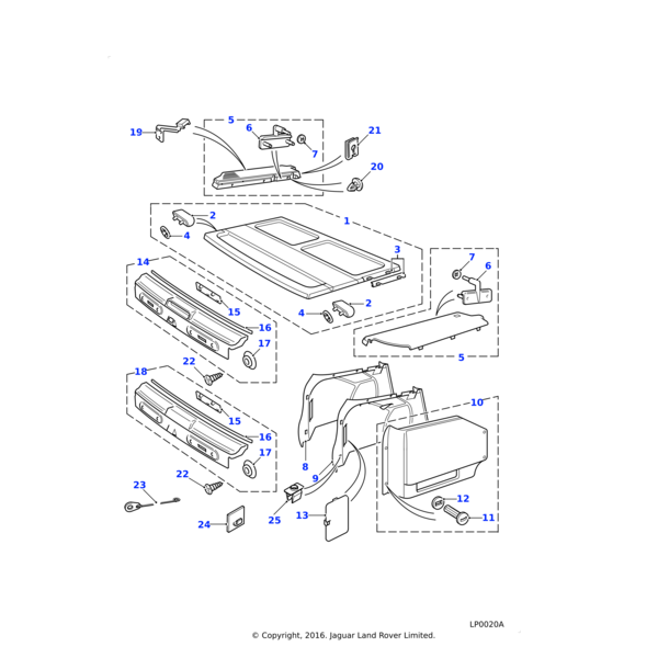 AB608044 - Land Rover Screw-self tapping