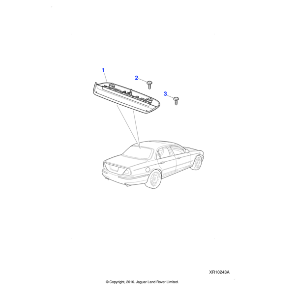 C2C10013AGD - Jaguar High mounted stop lamp