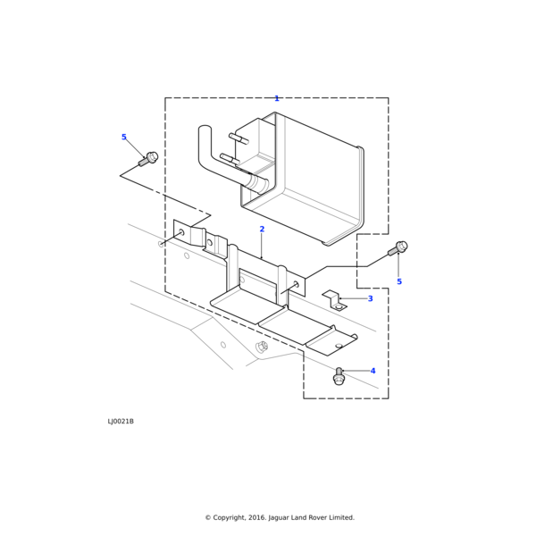 ASU700010 - Land Rover Bracket assembly-charcoal canister