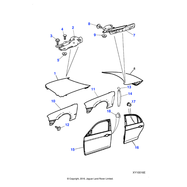 C2C10302 - Jaguar Nut and washer