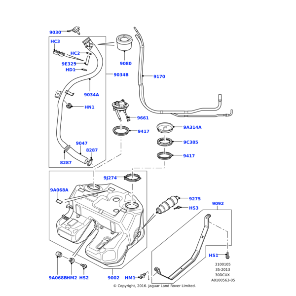 9952119 - Land Rover Clamp