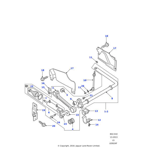 ANR1000 - Land Rover LOCKNUT