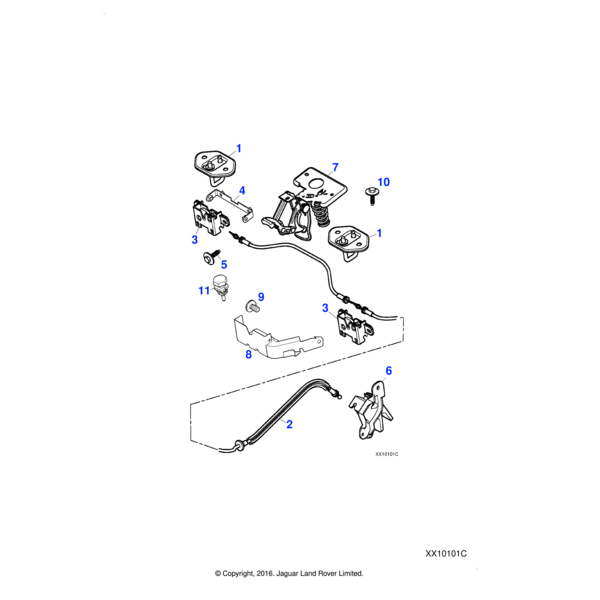 C2C10106 - Jaguar Plate - Mounting