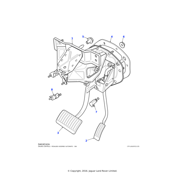 AMR3001 - Land Rover Switch assembly-stop lamp