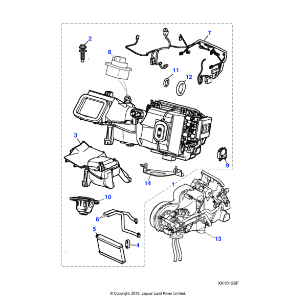 C2C12900 - Jaguar Air conditioning harness