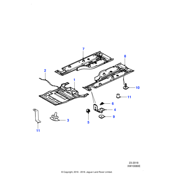C2C10348 - Jaguar Nut rivet