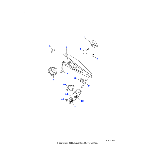 606733 - Land Rover Screw-bleed clutch slave cylinder