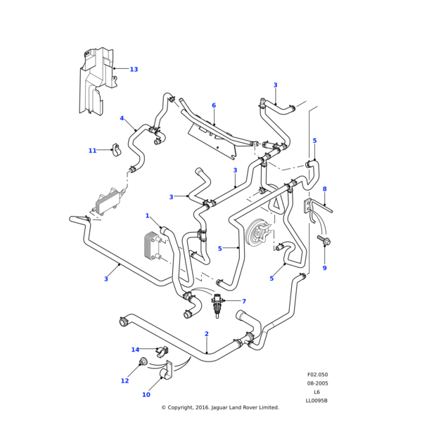 ADU490110 - Land Rover Bracket-harness support