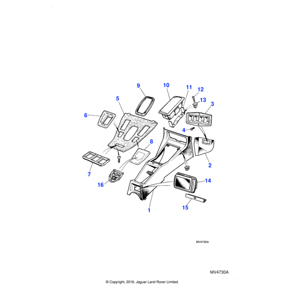 79013J - Jaguar Plastic nut