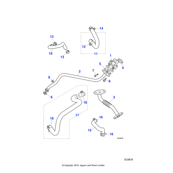 AJ811758 - Jaguar Feed hose