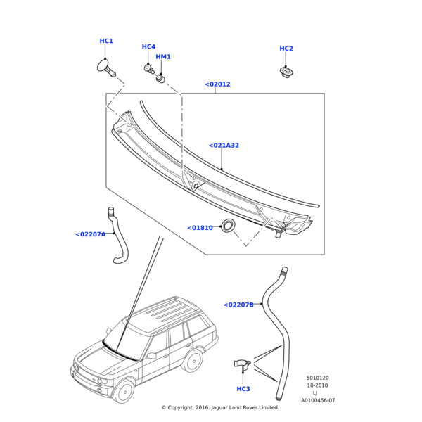 DYA000040 - Land Rover Hardware - Miscellaneous