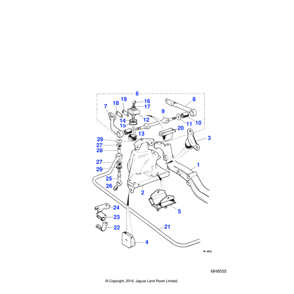 C8672 - Jaguar Rubber bush