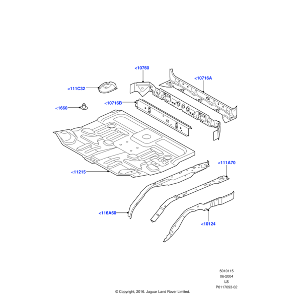 AFD780090 - Land Rover Panel - Floor Side